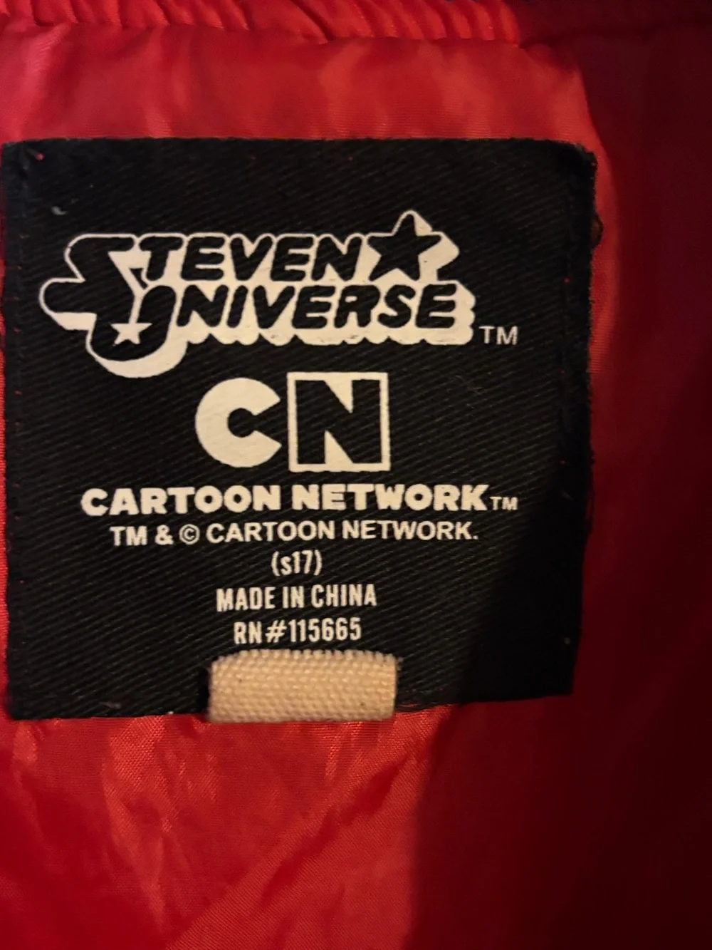 Cartoon Network Red Jacket with Black Label